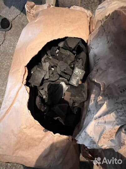 Древесный уголь в мешках березовый