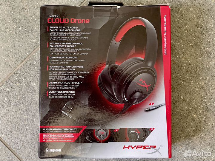 Геймерские наушники-гарнитура hyper Cloud Drone