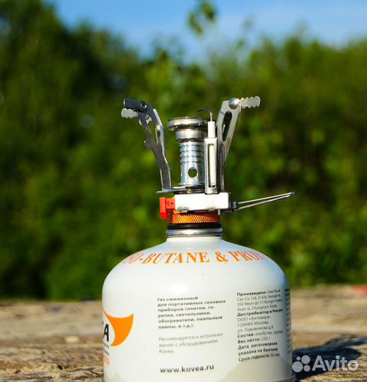 Газовая горелка туристическая с пьезоподжигом