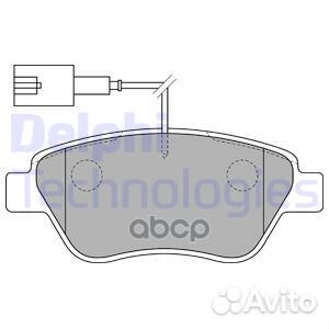 Колодки торм передн Fiat Doblo 02- Idea 04- lp