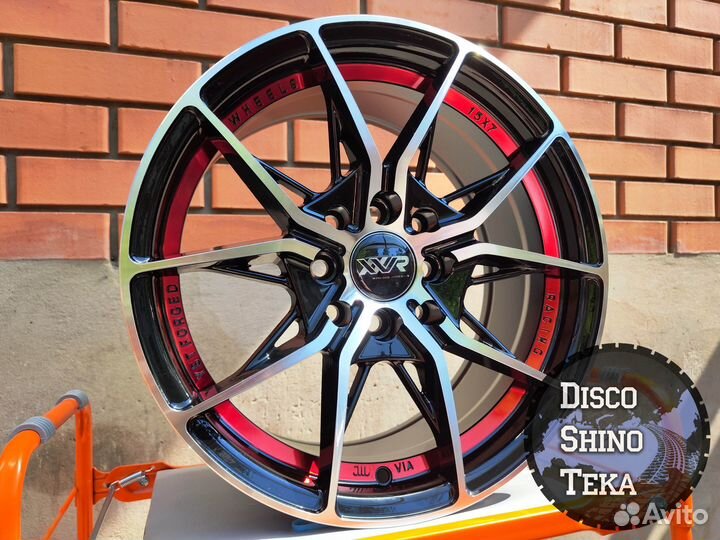 Диски новые XXR Racing R15 4*100 *Black/Red*