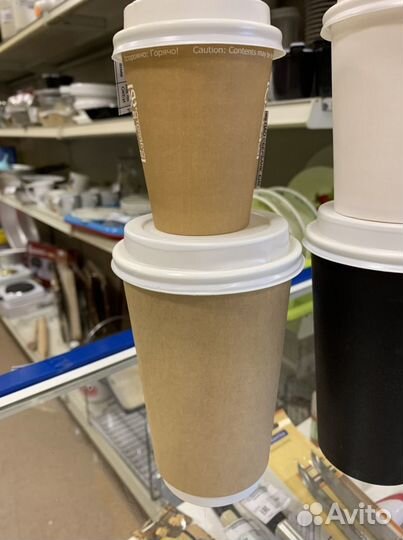 Стакан бумажный 450мл двуслойный