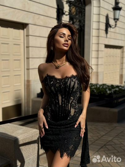 Платье бандажное бандо