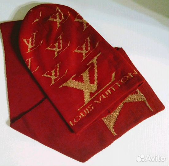 Комплект шапка + шарф Louis Vuitton