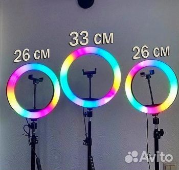 Кольцевая лампа + усиленный штатив 210 см гарантия