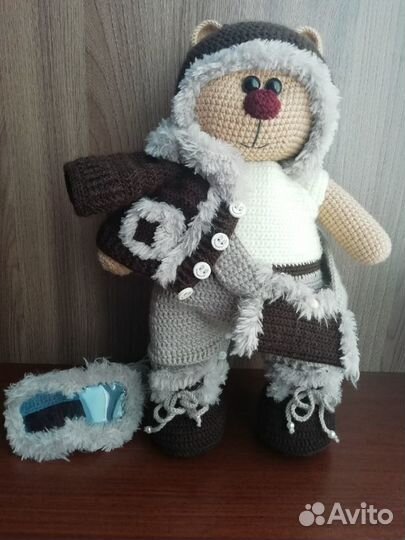 Вязанные игрушки ручной работы (мишка тильда)