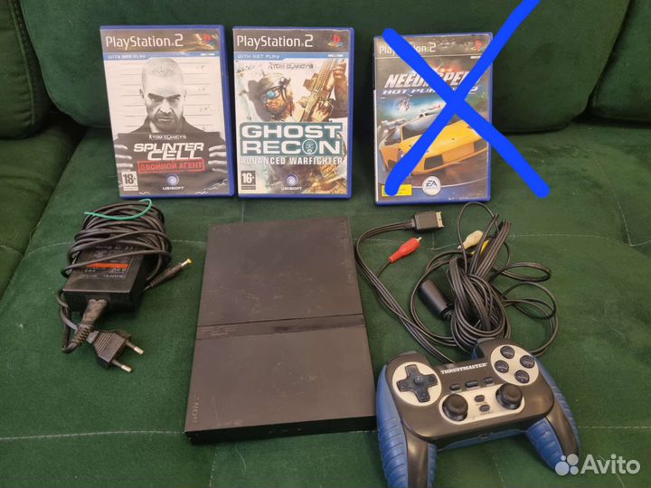 Sony playstation 2 PS2 + 2 игры
