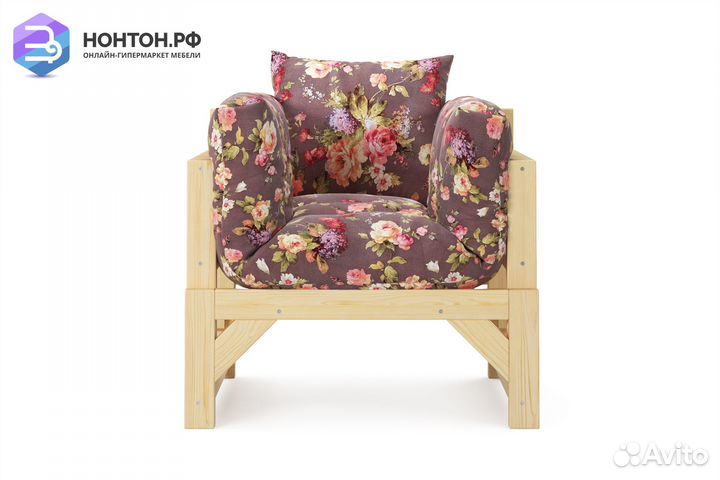 Кресло Амбер бордовое