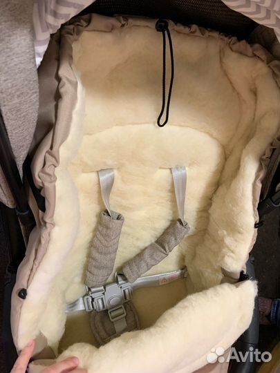 Конверт на овчине в коляску