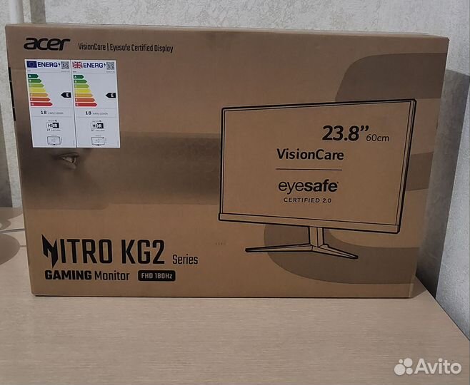 Монитор Acer nitro 23.8, 180Hz