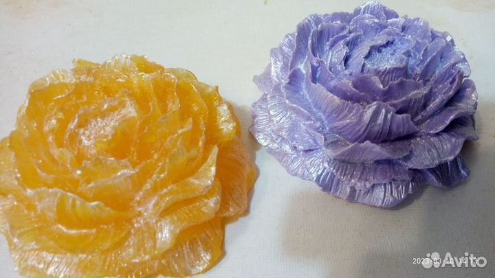 Мыло ручной работы. Пионы
