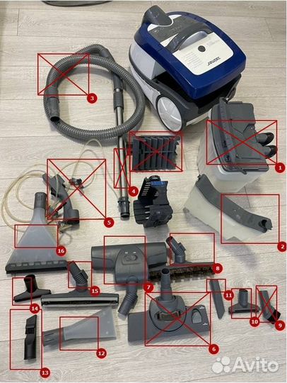 Запчасть для Моющий пылесос Zelmer Aquawelt 1600w