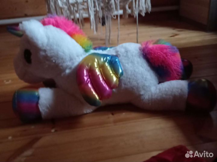 Мягкий большой единорог б/У