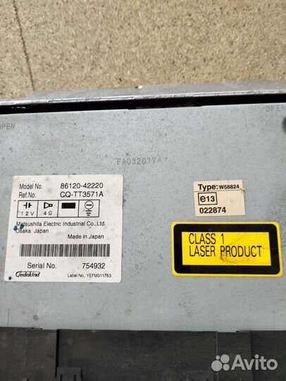 Магнитола раф 4 30 оригинал с CD ченджером