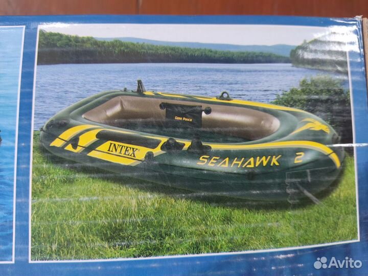 Лодка intex Seahawk 2. Новая. Модель без весел