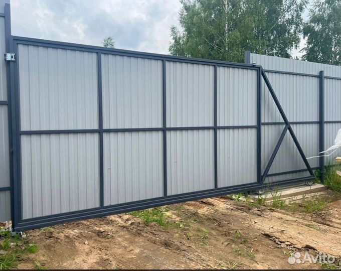 Откатные ворота под ключ