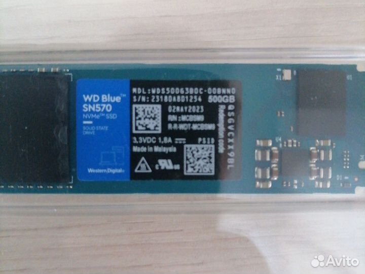 SSD WD Blue SN570 500 Гб
