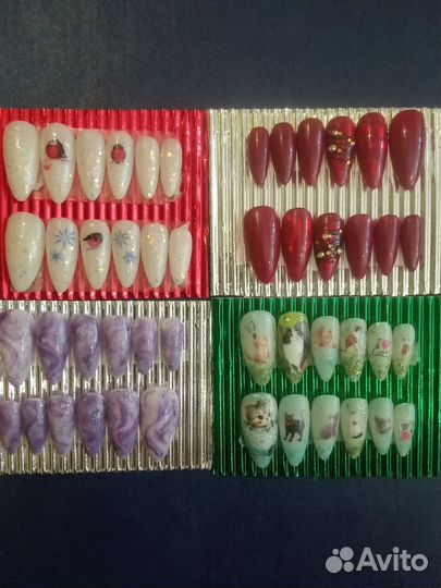 Накладные ногти с дизайном