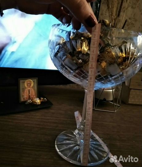 Ваза для фруктов, на ножках 