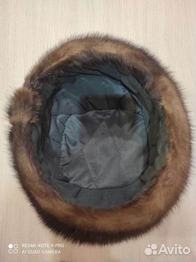 Шапка норковая женская