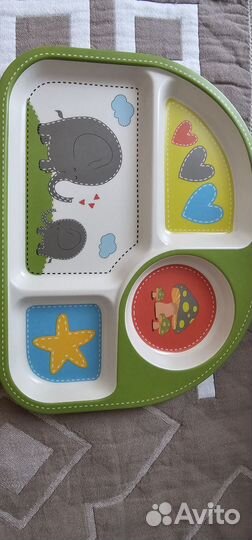 Набор детской посуды (бамбуковая)