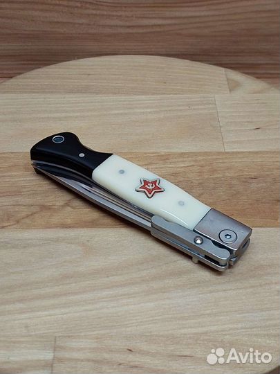 Нож финка нквд складная белая