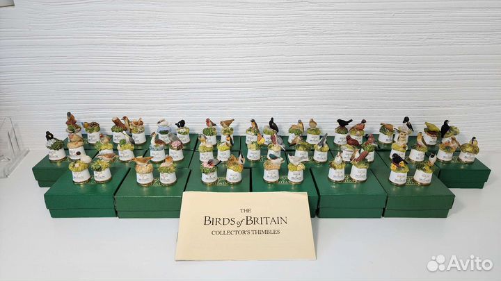 Наперсток коллекционный Англия Птицы Британии