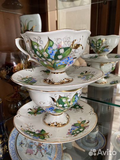 Чайная пара лфз костяной фарфор