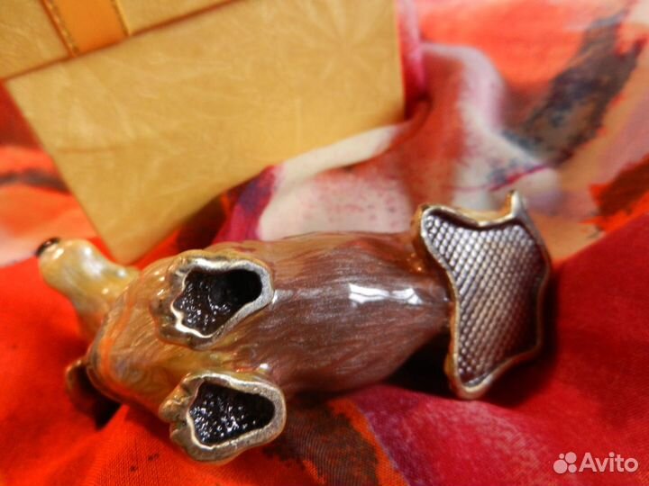 Статуэтка - шкатулка собака такса новая