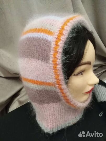 Шапка чепчик из ангоры