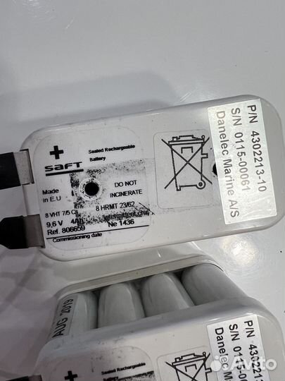Аккумулятор saft 9.6V 4Ah 2 шт