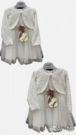 Нарядное платье для девочки 92см