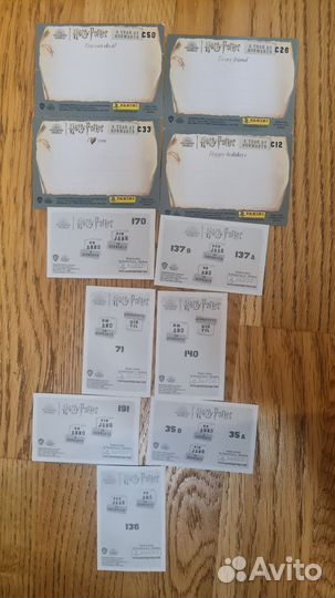Карточки и наклейки Harry Potter