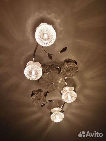 Люстра потолочная светодиодная с пультом