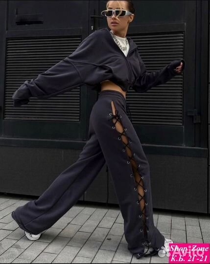 Штаны со шнуровкой