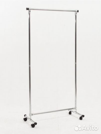 Вешалка напольная на колёсиках металлическая