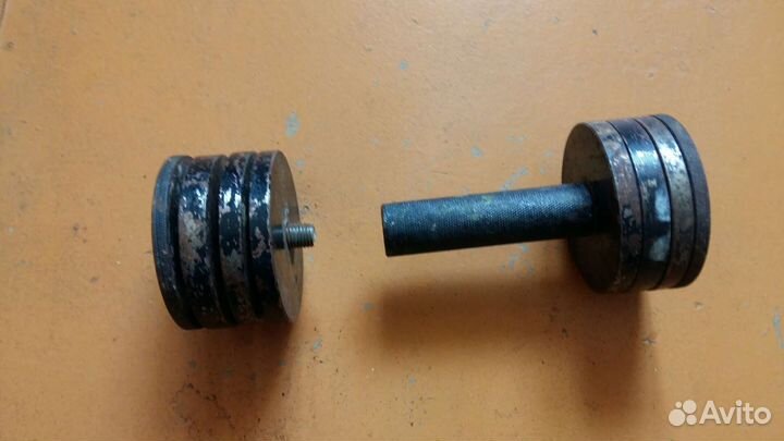 Наборные гантелей бу