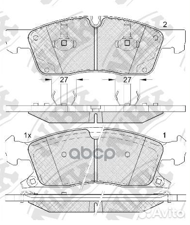 Колодки тормозные дисковые mercedes benz ML W16