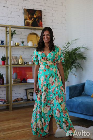 Платье летнее, легкое, 4 разных, для моря, р.44-46