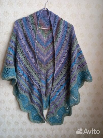 Бактус шаль ручной работы