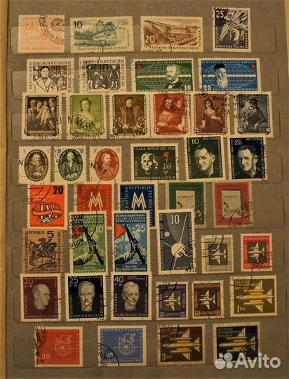 Марки Германия-гдр 1950-1961