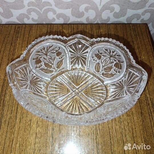 Хрустальная конфетница СССР