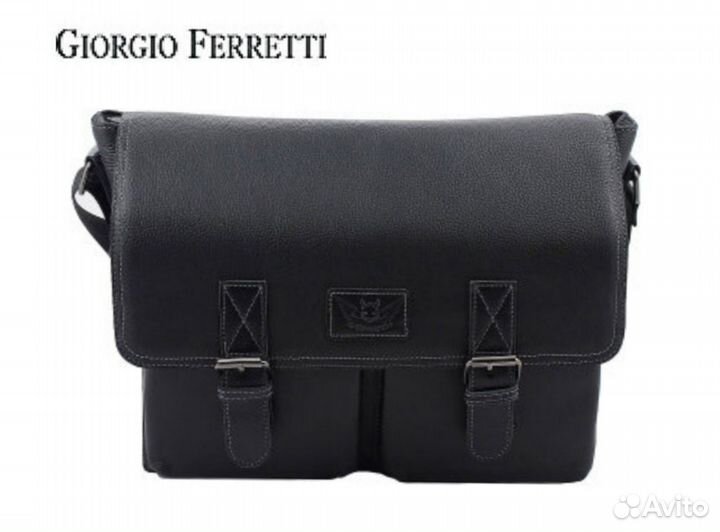 Мужская кожаная сумка (Италия, новая)