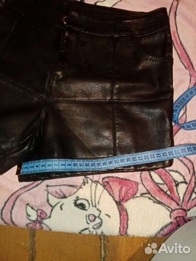 Шорты женские кожаные