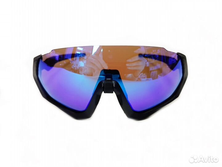 Очки newboler 5 со сменными линзами черно-синие