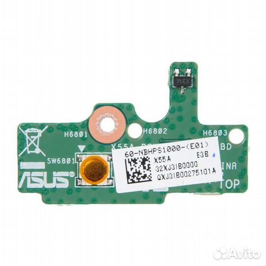 Плата для ноутбука Asus X55A power SW BD с кнопкой