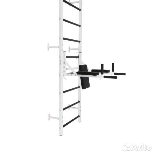 Брусья-пресс со стойкой под штангу на шс цв. белый