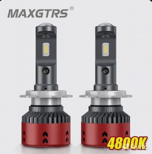 Лампы автомобильные LED, 4800K, 2 шт