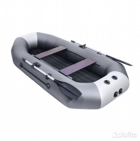 Лодка пвх Таймень NX 270 нд графит/светло-серый