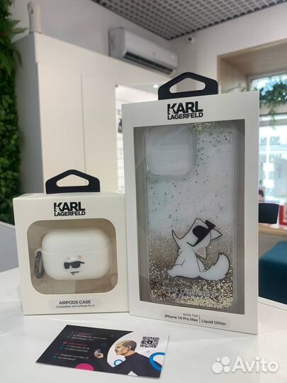 Чехол на 14 ProMax Karl Lagerfeld Liquid Choupette